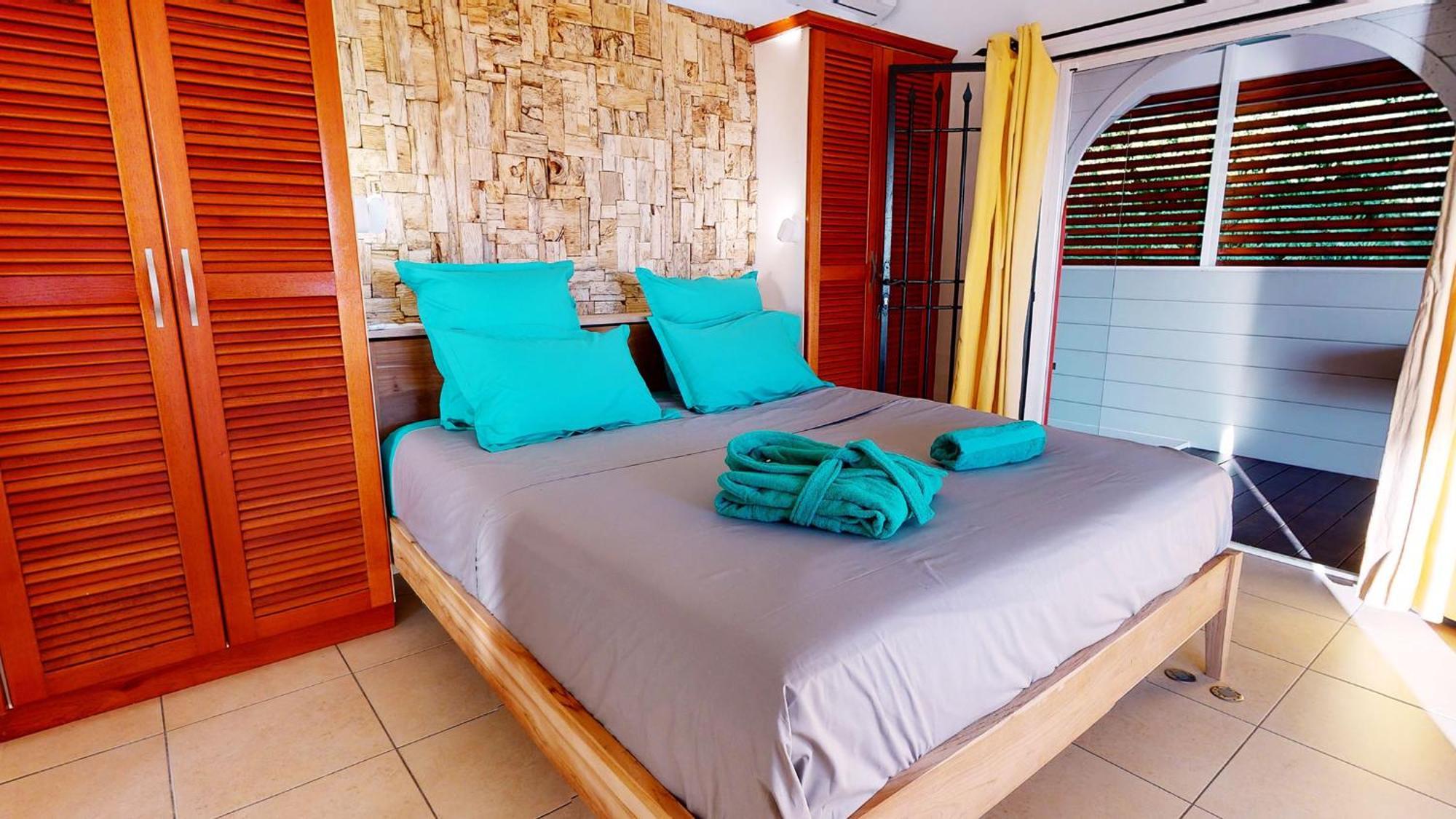 Villa Deluxe L'Hacienda Villa Vue Mer 180 Piscine Jacuzzi Proche Plage Marina Golf Pointe Des Chateaux Et Casino Jardin Clos Voyage Durable Saint-Francois  Pokoj fotografie